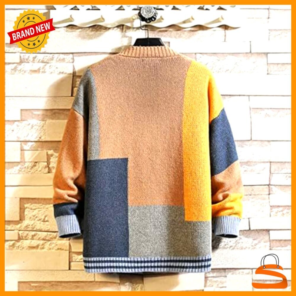 Knitted Cardigan Sweater Long Sleeve Buttons Lightweight Soft Classic Minimal - Picture 3 of 7